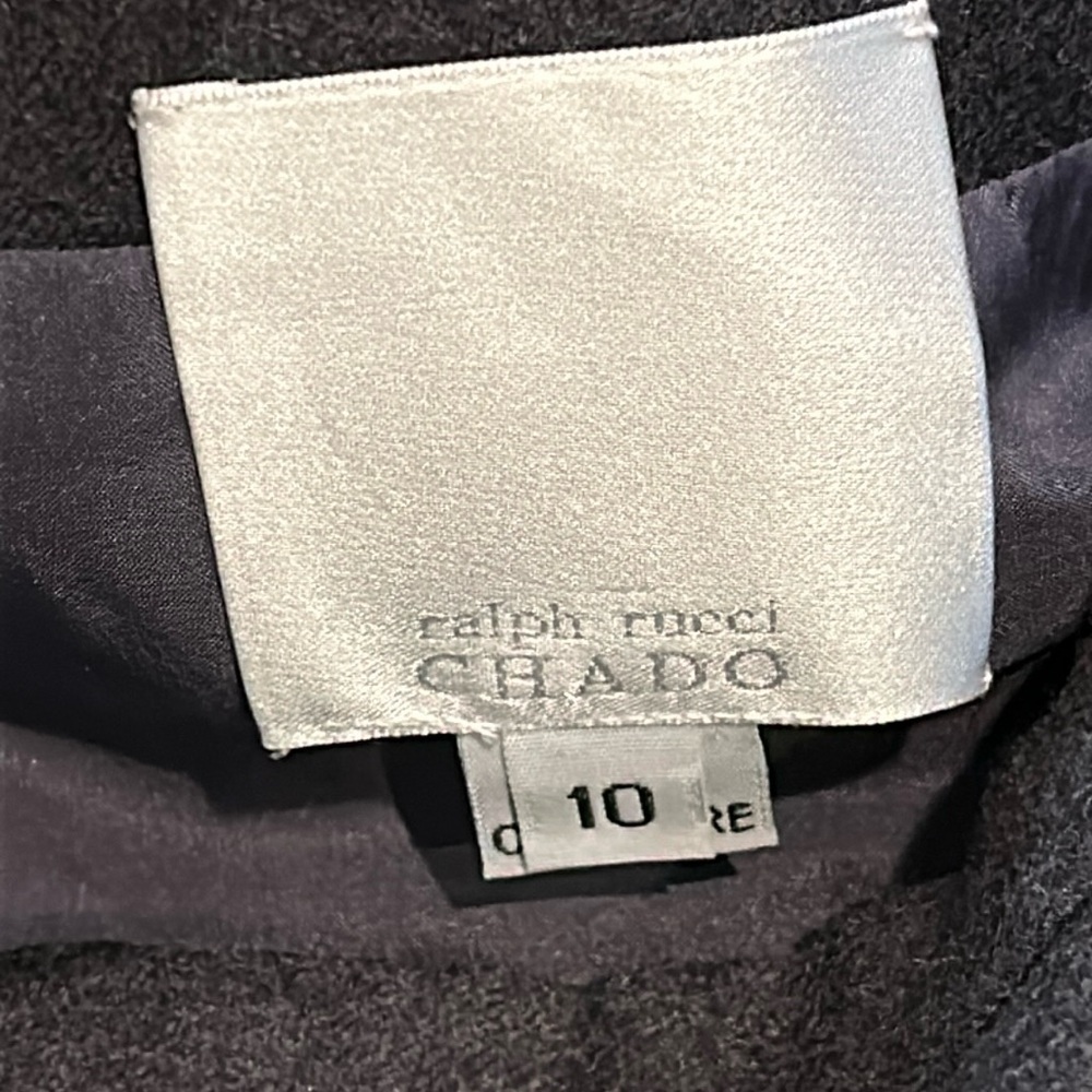 Chado Ralph Rucci Gray Cashmere Pencil Skirt size 10 Office Neutral - Picture 5 of 16